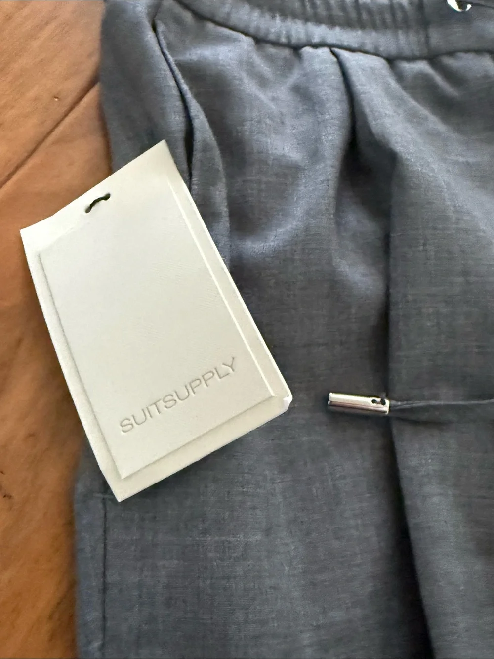 NWT Suitsupply Ames Pleat 50 US 34 Light Grey Gray Pure Wool VBC Super 120s